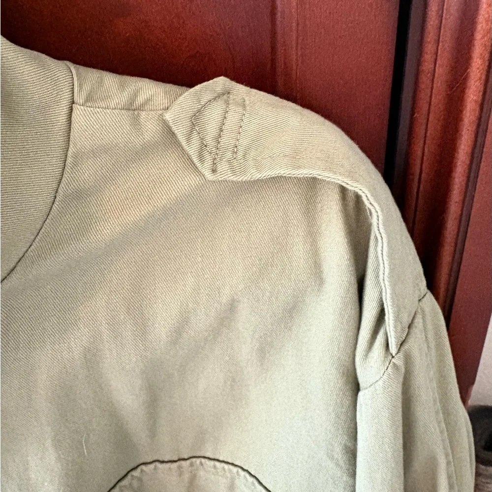 Ladies Sz L Treasure & Bond Olive Green Utility Jacket - Picture 3 of 5